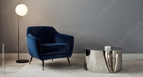 Modern living room design w...