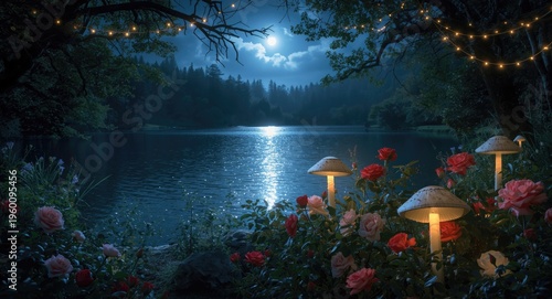 Mystical night scene showca...