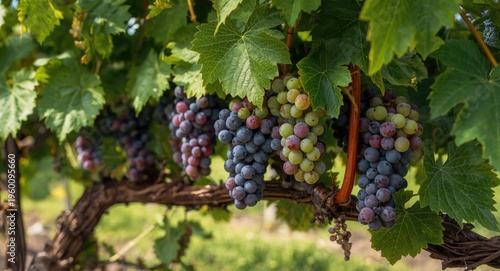 Grape clusters at peak ripe...