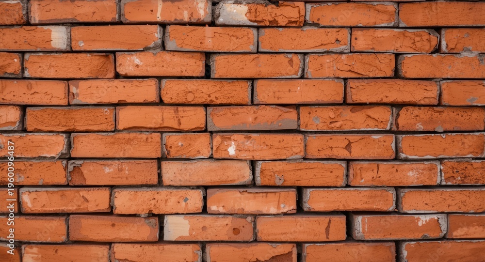 Obraz premium Orange clay bricks grouped together at a building location