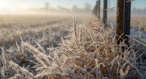 Frozen western wheatgrass c...