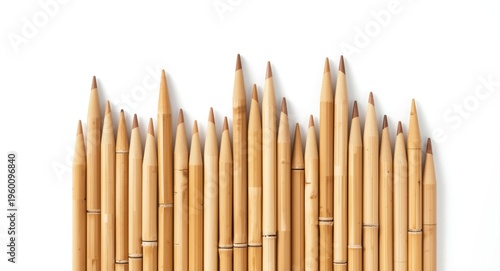Natural bamboo sticks with ...