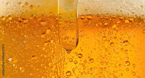 Brownish yellow liquid cook...