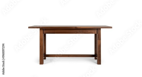 Rustic wooden console isola...