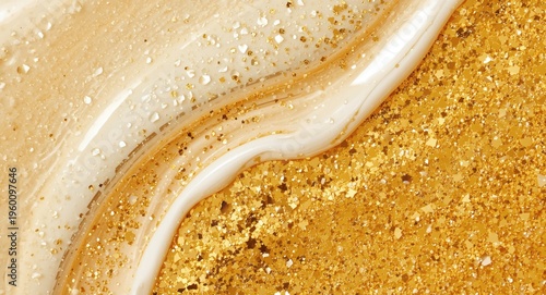 Shiny gold serum merged wit...