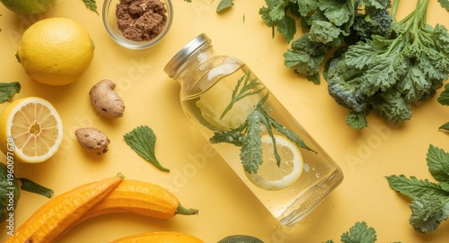 Infused water bottle contai...