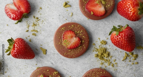 Handmade strawberry and mat...