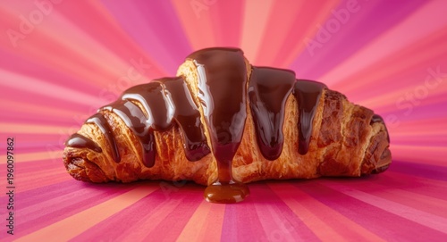 Macro shot of chocolate cro...