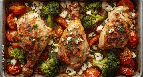 Oven baked chicken legs wit...