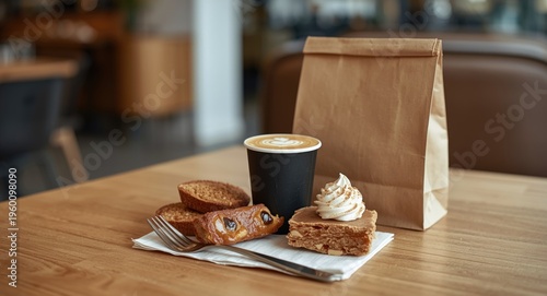 Contemporary cafe scene hig...