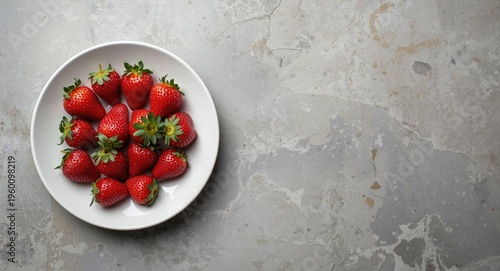 Fresh strawberries position...