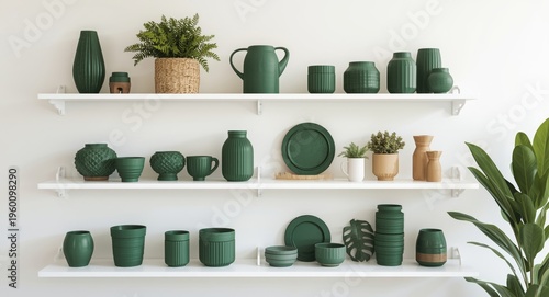 Minimalist green decor item...