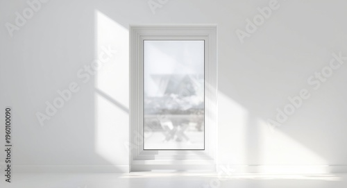 Modern white plastic window...