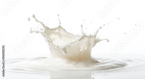 fresh milk splashing energe...