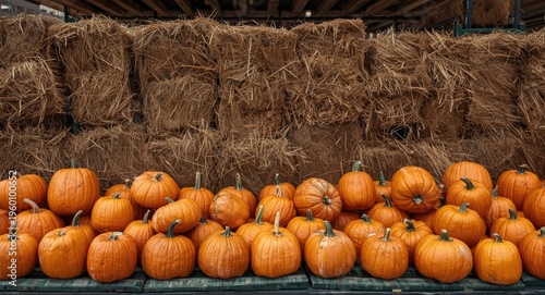 Farmers market autumn scene...