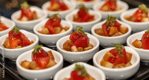 Close up of stylish gourmet...