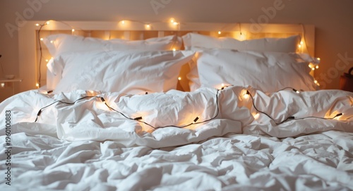 homey bed composition with ...