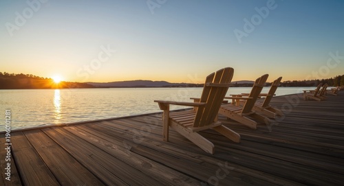 Gentle sunrise scene highli...
