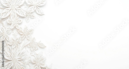 Intricate die cut flower de...