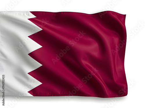 Waving Flag of Qatar