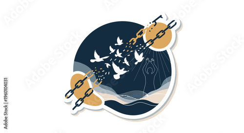 Exclusive Vector Sticker – International Day of Remembrance of the Victims of Slavery and the Transatlantic Slave Trade