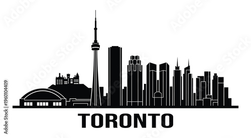 Toronto skyline silhouette