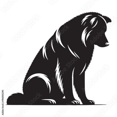 Russian Bear Shepherd Dog Powerful Giant Guardian Caucasian Shepherd Strong Protective Loyal Massive Breed Fluffy Thick Coat Fearless Watchdog Family Protector Intelligent Working Dog Brave.