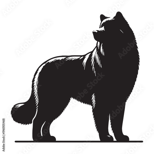 Russian Bear Shepherd Dog Powerful Giant Guardian Caucasian Shepherd Strong Protective Loyal Massive Breed Fluffy Thick Coat Fearless Watchdog Family Protector Intelligent Working Dog Brave.