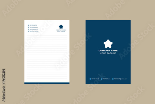 Professional Corporate Notepad Template Modern Clean Design