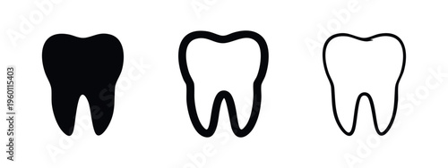 Human Tooth Dental Health Icons