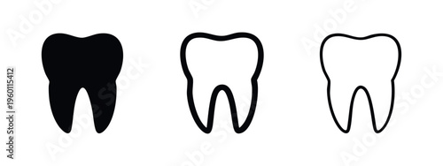 Human Tooth Dental Health Icons
