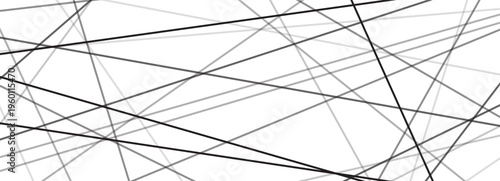 Seamless pattern random messy irregular chaos stripe texture chaotic abstract lines with straight geometric elements for a modern interior backdrop. Monochrome black and white gradation through.