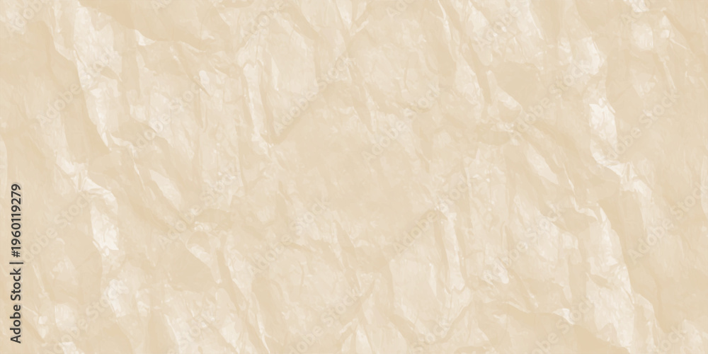 Fototapeta premium beige crumpled paper texture background with organic folds and wrinkled parchment effect for vintage minimalist design