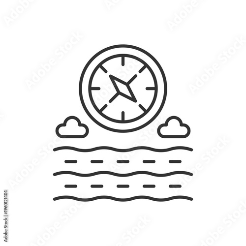 Ocean Compass Icon