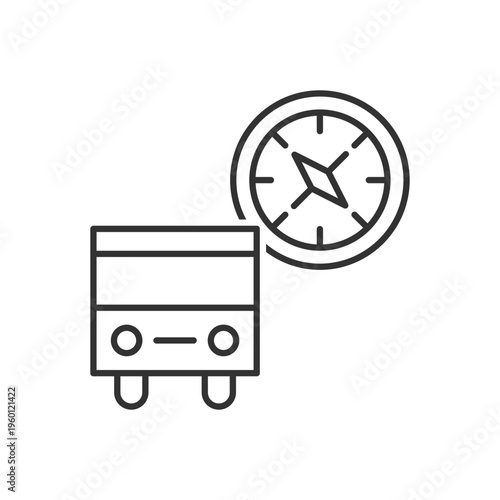 Bus Compass Icon