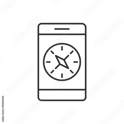 Mobile Compass Icon