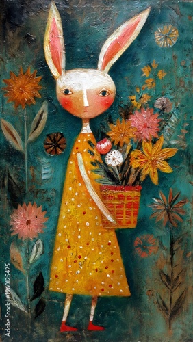 Conejo de Pascua en Jardín Encantado