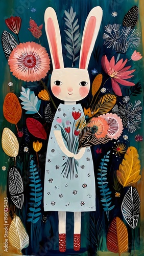 Conejo de Pascua en Jardín Encantado