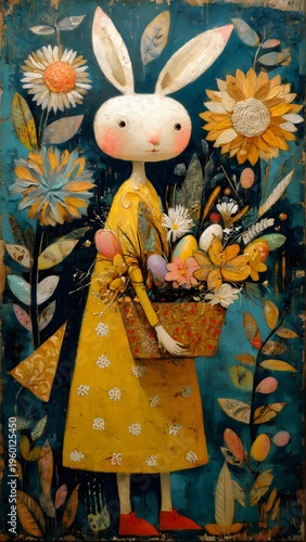 Conejo de Pascua en Jardín Encantado