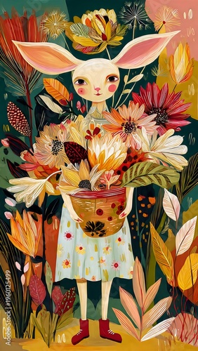 Conejo de Pascua en Jardín Encantado