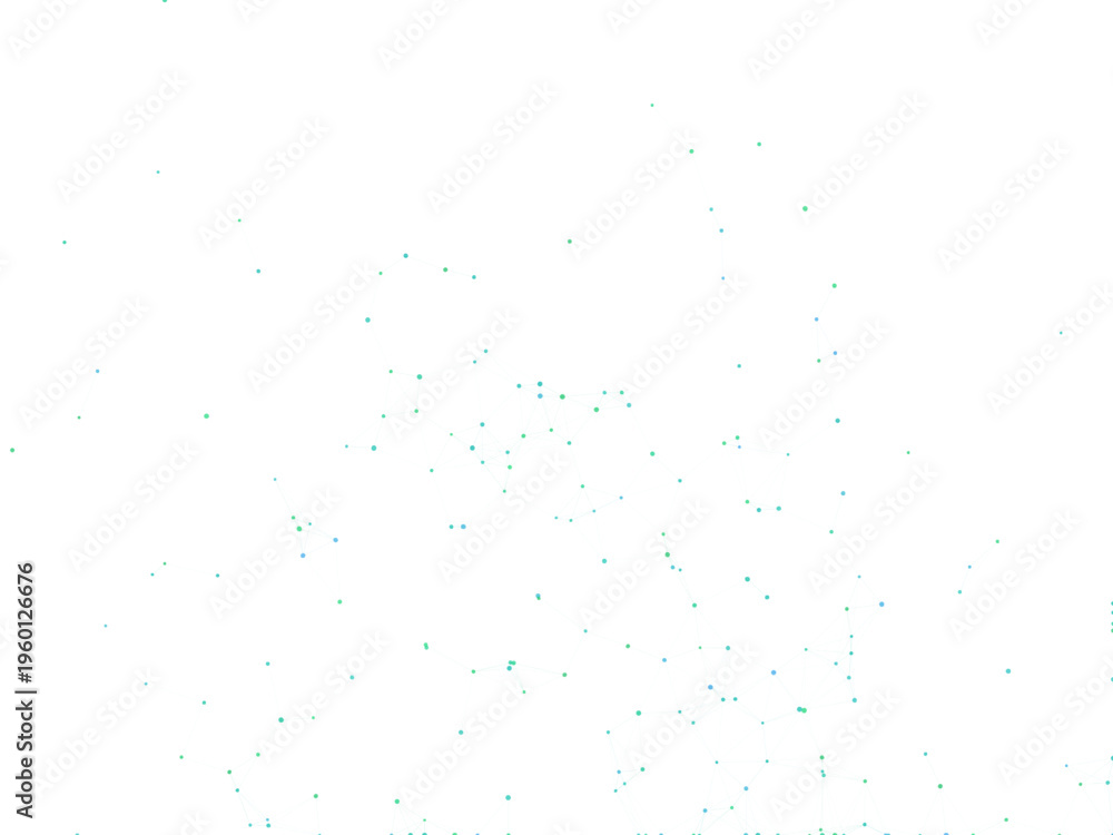 Obraz premium Connected Dots Plexus Mesh Digital Vector Pattern