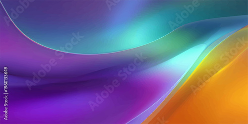 Abstract flowing colors and forms creates a sense of movement and depth, inviting the viewer to explore the seamless transitions between vibrant hues.