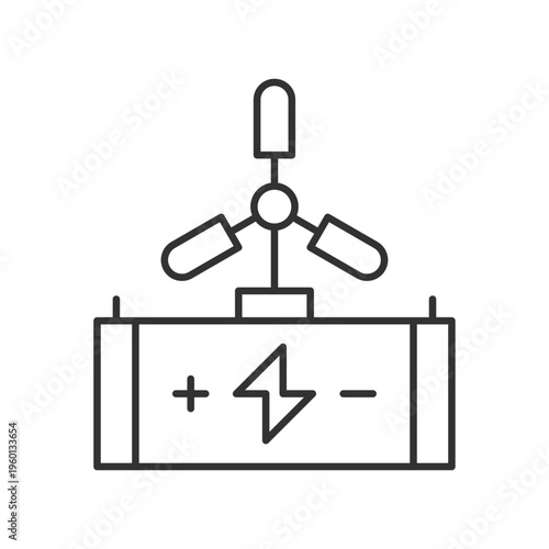 Turbine Battery Icon