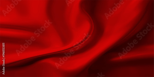 Elegant red satin fabric flows and drapes gracefully, creating a sense of luxury, and sophistication. Capturing the exquisite beauty and texture.