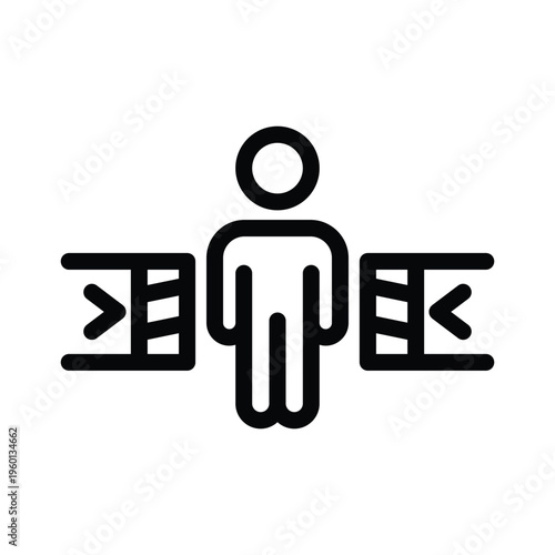 entrapment line icon illustration vector graphic.eps