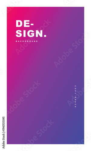 Vibrant purple and pink abstract gradient background template. Modern colorful aesthetic vector layout for elegant social media story and poster cover.
