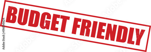 Budget friendly red stamp on for labeling affordable products