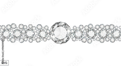 Luxury Diamond Bracelet, Sparkling Gemstone Jewelry, Elegant Luxury Accessory