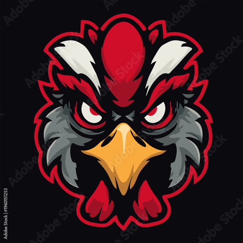 Angry Eagle Mascot Logo for Esports and Gaming Team Branding