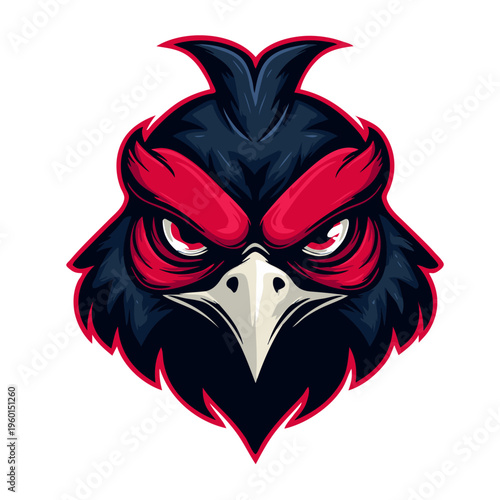 Angry Eagle Mascot Logo for Esports and Gaming Team Branding